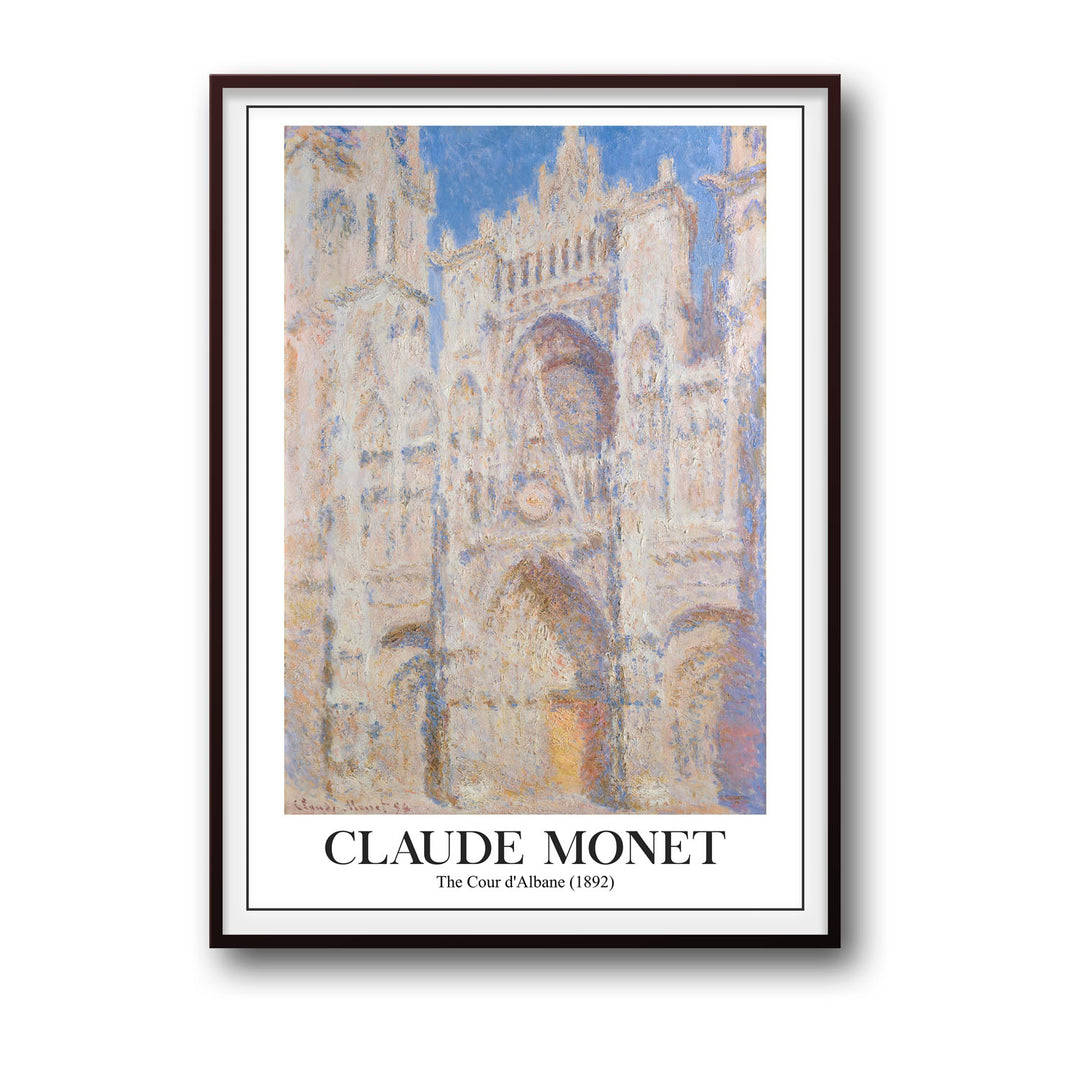 rouen-cathedral-west-facade-1892-claude-monet canvas art - Shop art for home decor