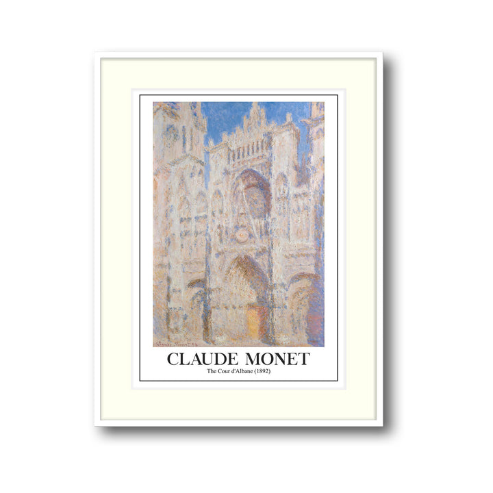 rouen-cathedral-west-facade-1892-claude-monet canvas art - Shop art for home decor