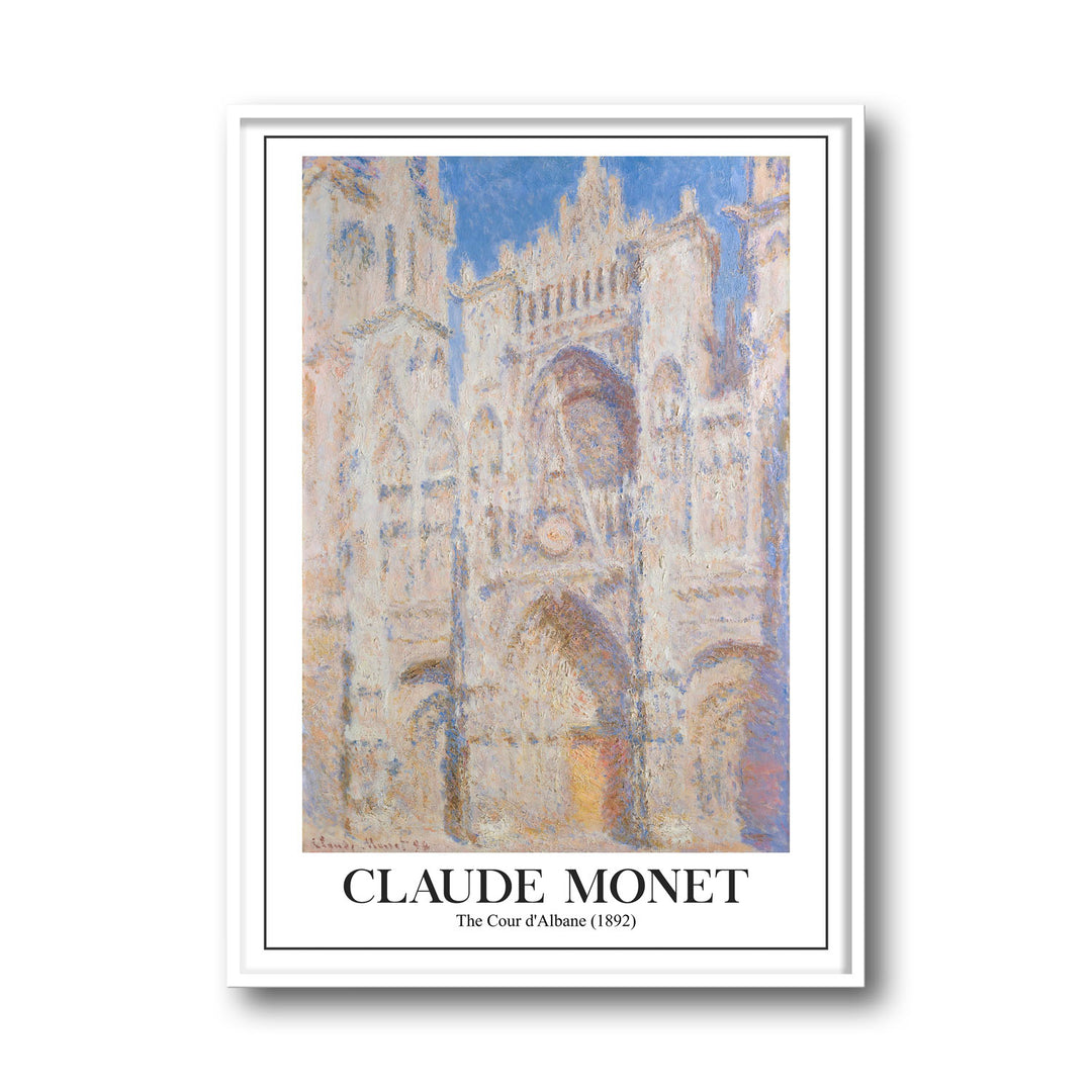 rouen-cathedral-west-facade-1892-claude-monet canvas art - Shop art for home decor