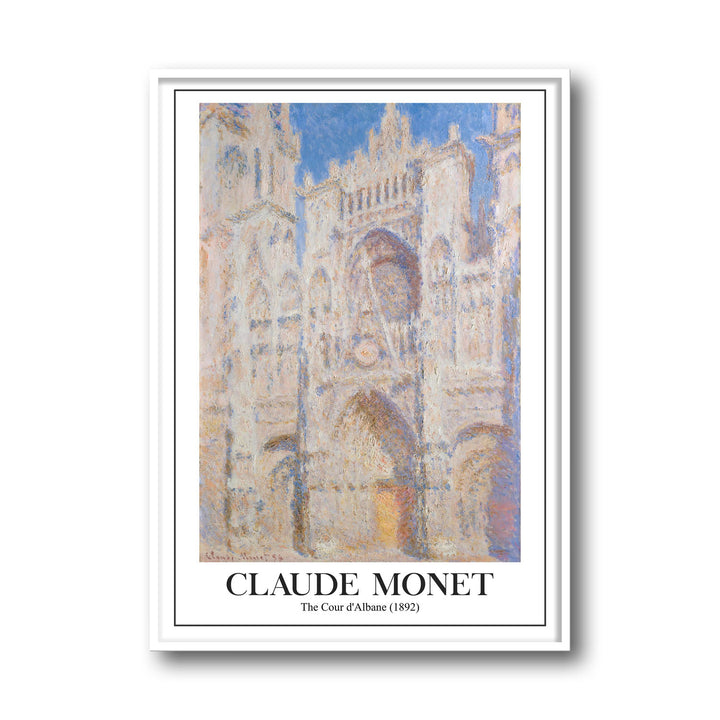 rouen-cathedral-west-facade-1892-claude-monet canvas art - Shop art for home decor