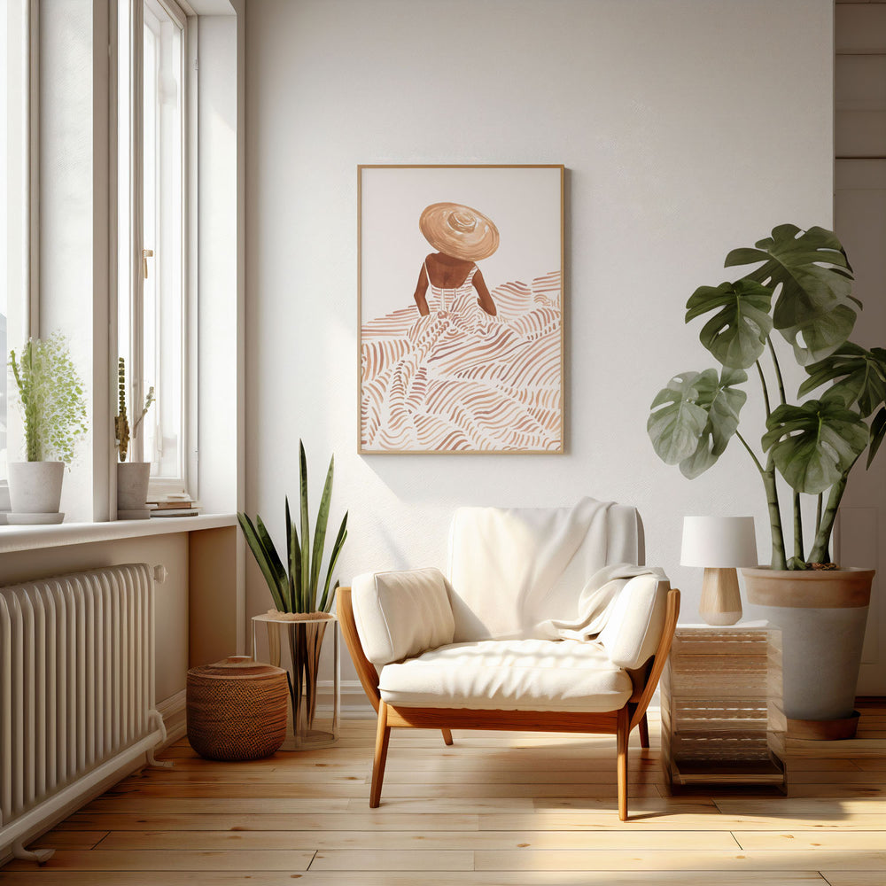 serene art print - High-quality canvas print from Raremango