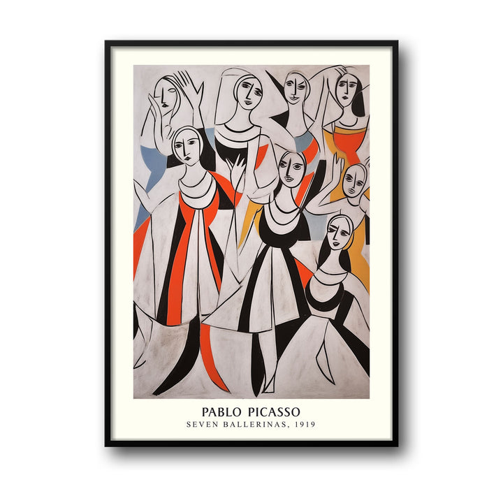 seven-ballerinas-pablo-picasso canvas art - Shop art for home decor