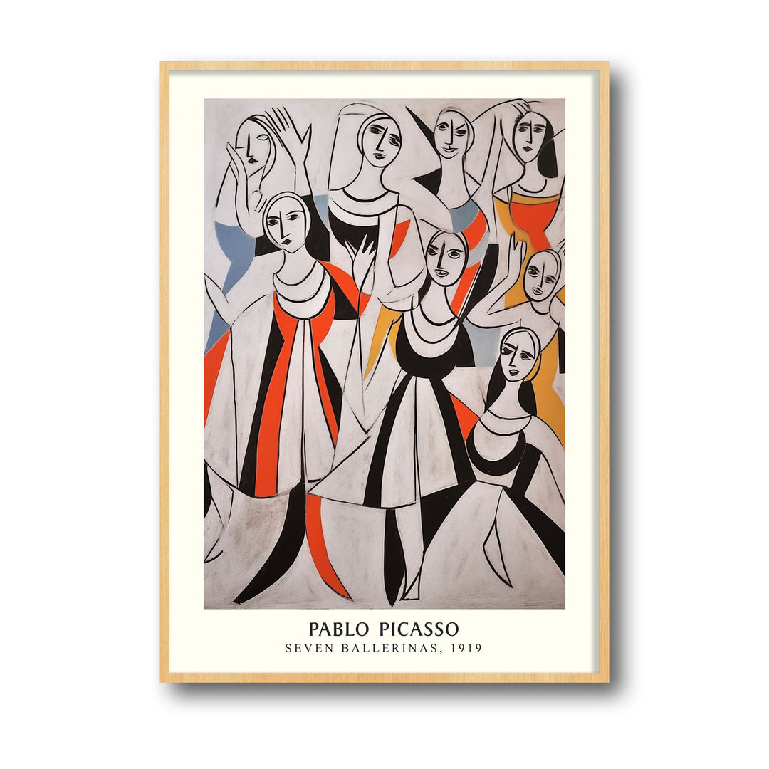 seven-ballerinas-pablo-picasso canvas art - Shop art for home decor