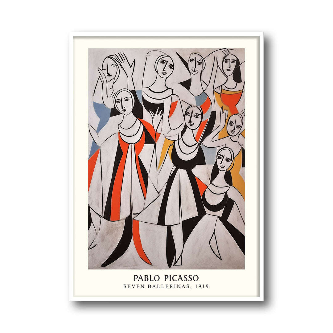 seven-ballerinas-pablo-picasso canvas art - Shop art for home decor