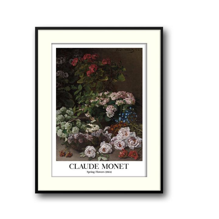 spring-flowers-france-1864-claude-monet canvas art - Shop art for home decor