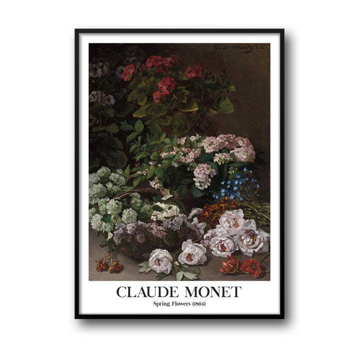 spring-flowers-france-1864-claude-monet canvas art - Shop art for home decor