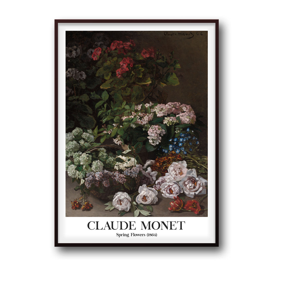 spring-flowers-france-1864-claude-monet canvas art - Shop art for home decor