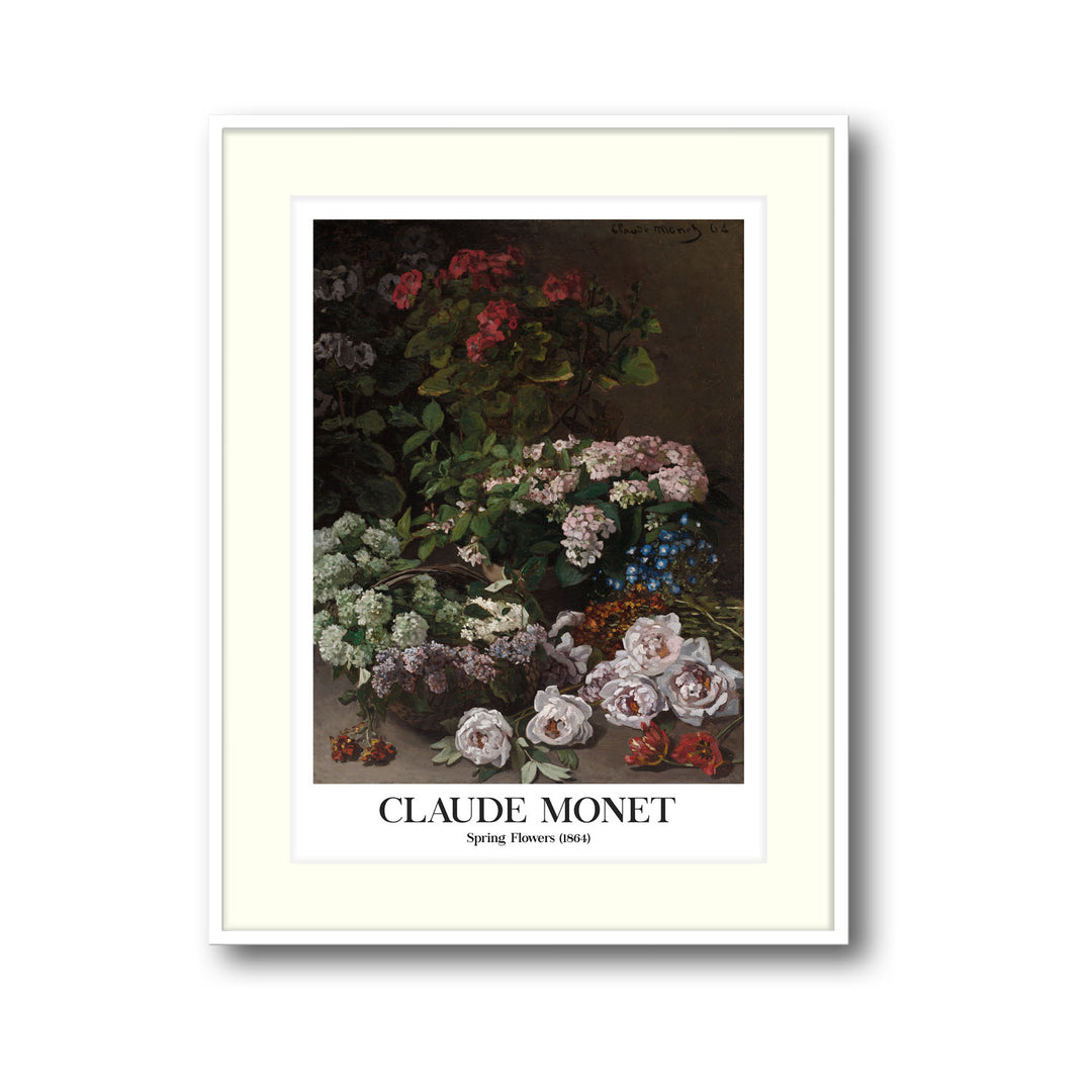 spring-flowers-france-1864-claude-monet canvas art - Shop art for home decor