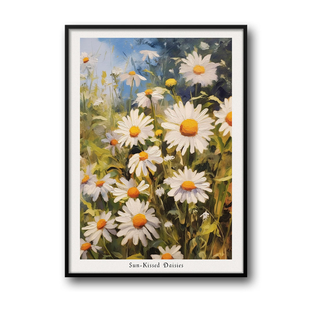 sun-kissed-daises canvas art - Shop art for home decor