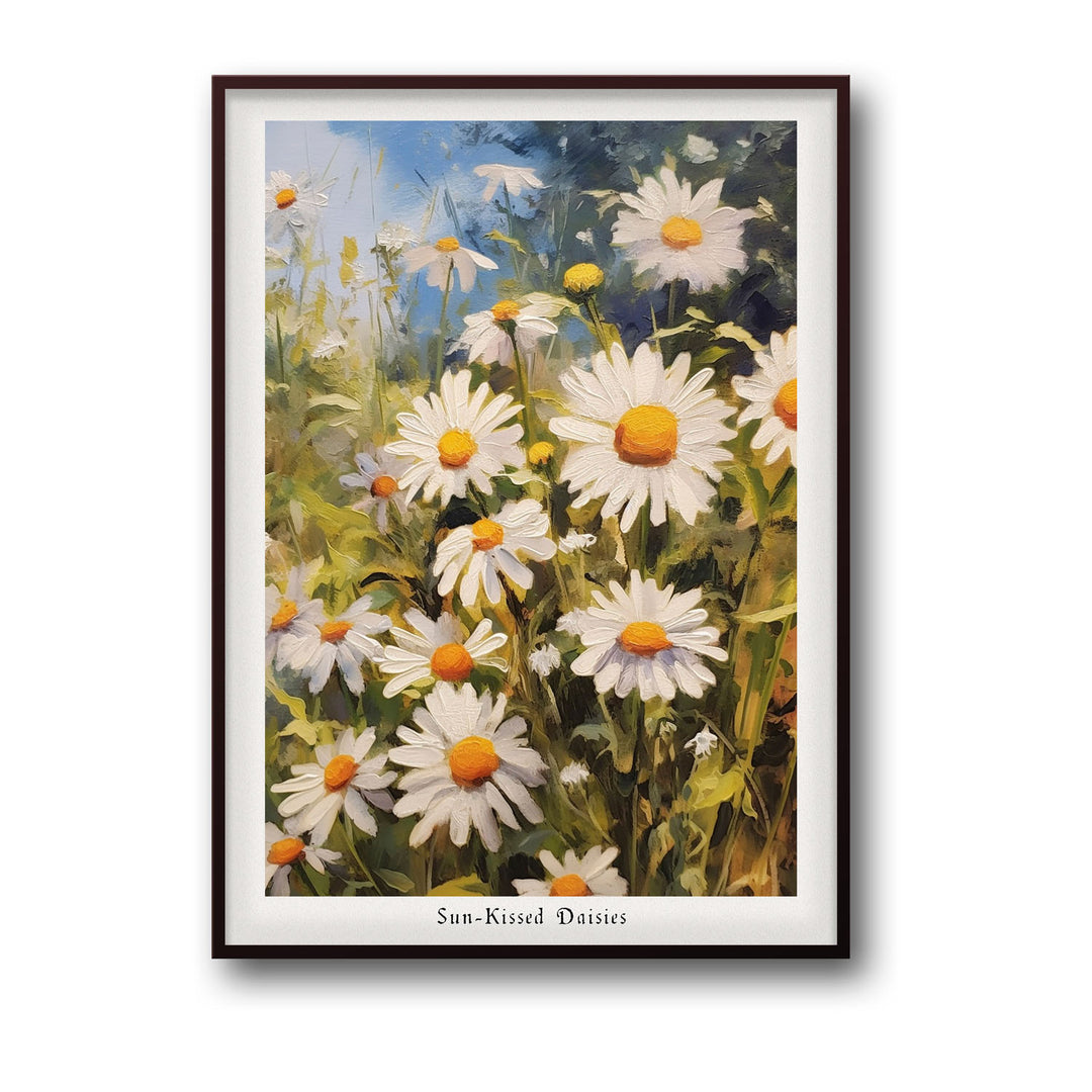 sun-kissed-daises canvas art - Shop art for home decor