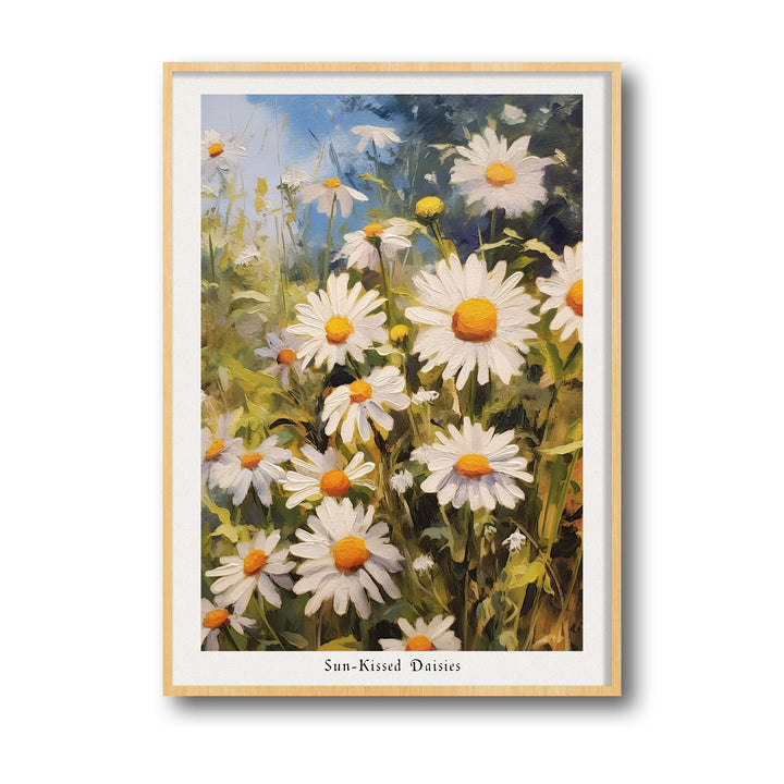 sun-kissed-daises canvas art - Shop art for home decor