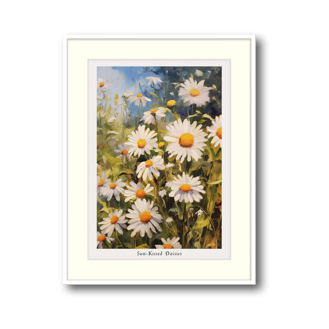 sun-kissed-daises canvas art - Shop art for home decor