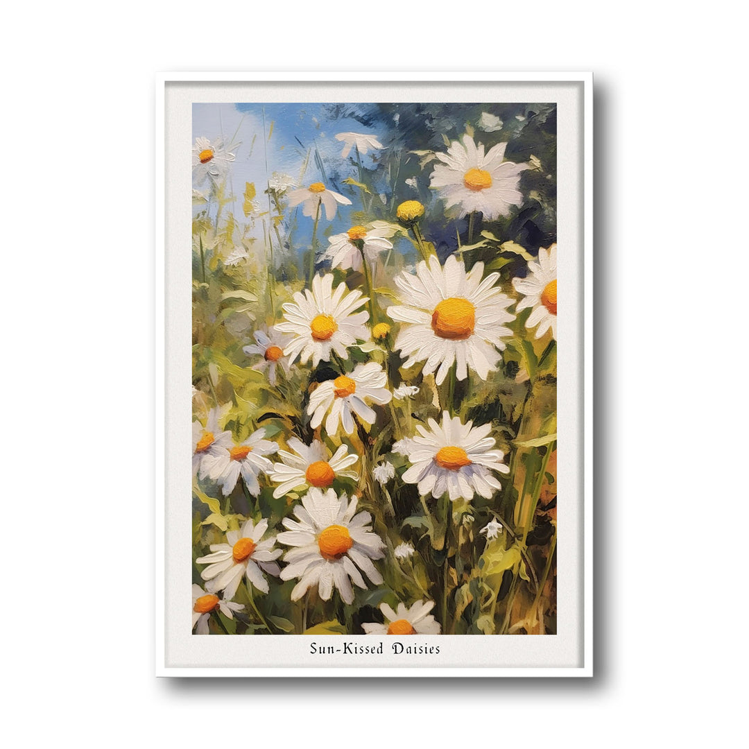 sun-kissed-daises canvas art - Shop art for home decor