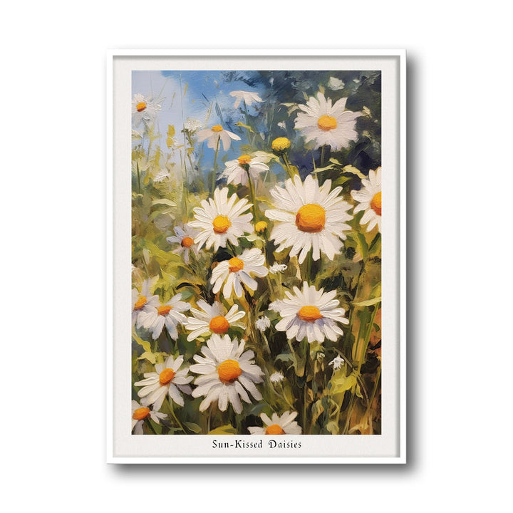 sun-kissed-daises canvas art - Shop art for home decor