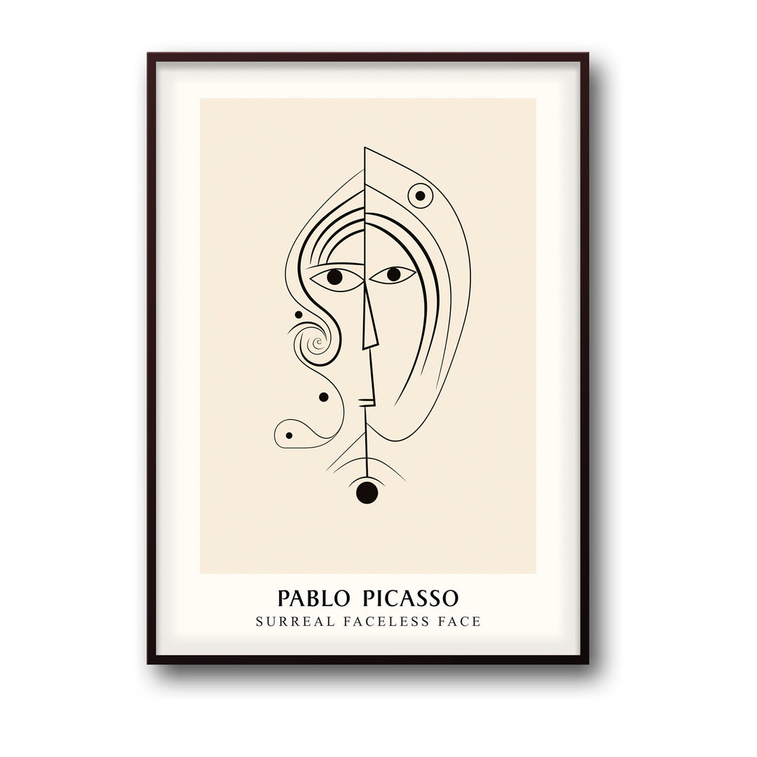 surreal-faceless-face-pablo-picasso canvas art - Shop art for home decor