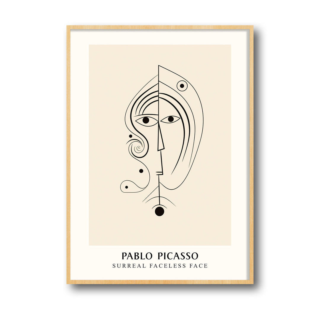 surreal-faceless-face-pablo-picasso canvas art - Shop art for home decor