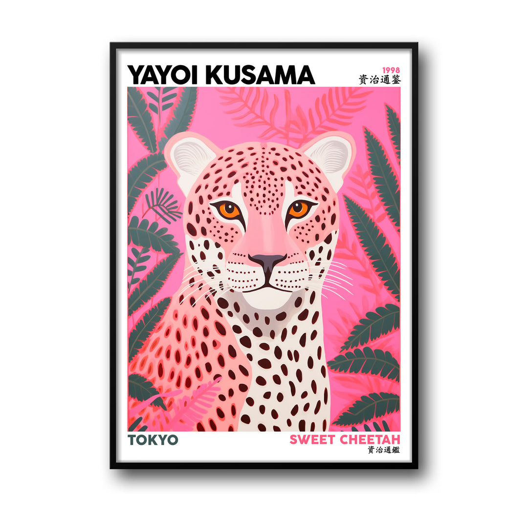 sweet-cheetah-yayoi-kusama canvas art - Shop art for home decor