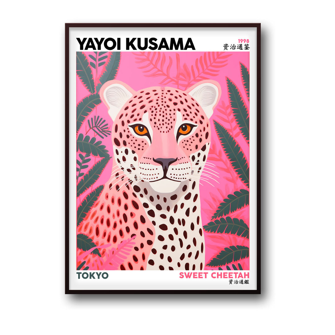 sweet-cheetah-yayoi-kusama canvas art - Shop art for home decor