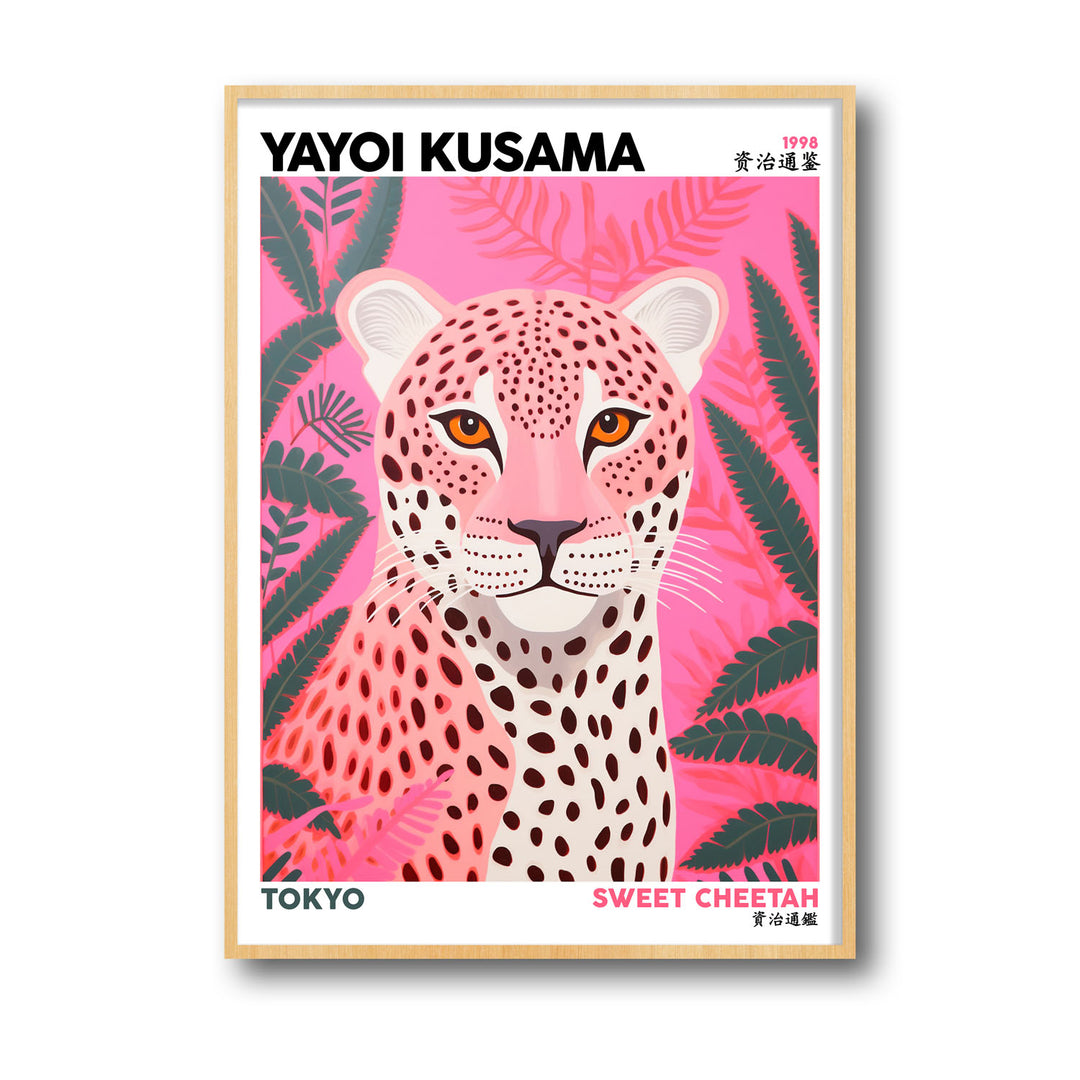 sweet-cheetah-yayoi-kusama canvas art - Shop art for home decor