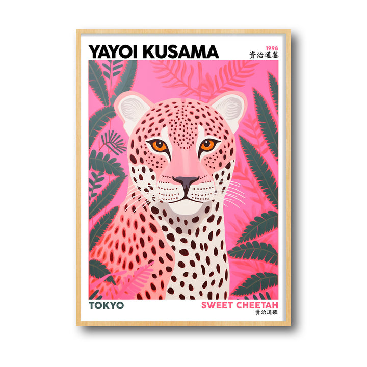 sweet-cheetah-yayoi-kusama canvas art - Shop art for home decor