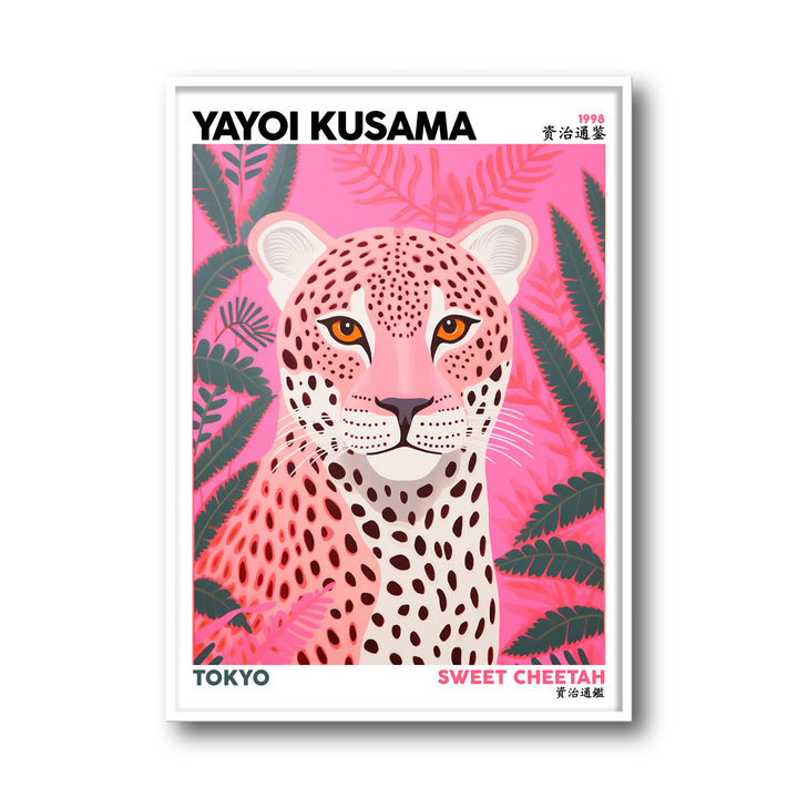 sweet-cheetah-yayoi-kusama canvas art - Shop art for home decor