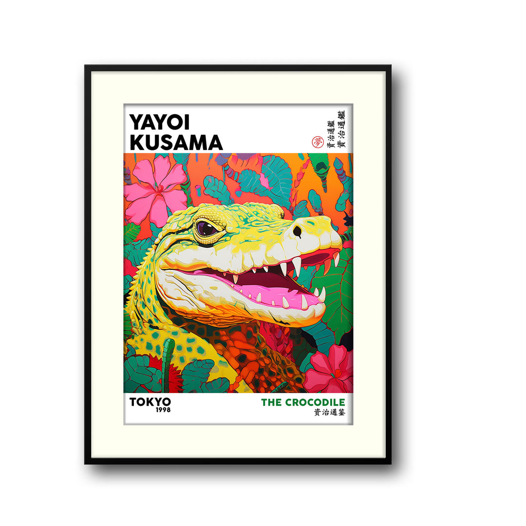 the-crocodile-yayoi-kusama canvas art - Shop art for home decor