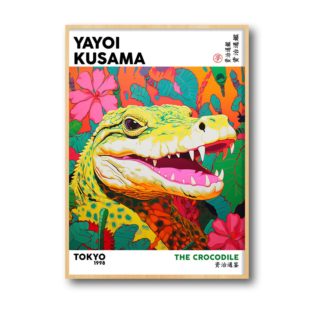 the-crocodile-yayoi-kusama canvas art - Shop art for home decor