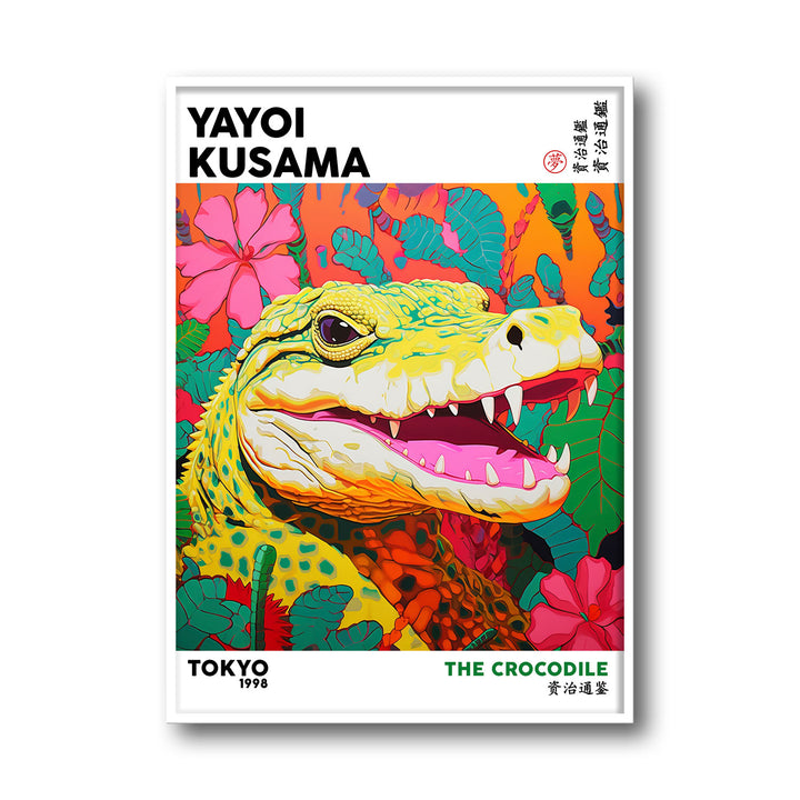 the-crocodile-yayoi-kusama canvas art - Shop art for home decor