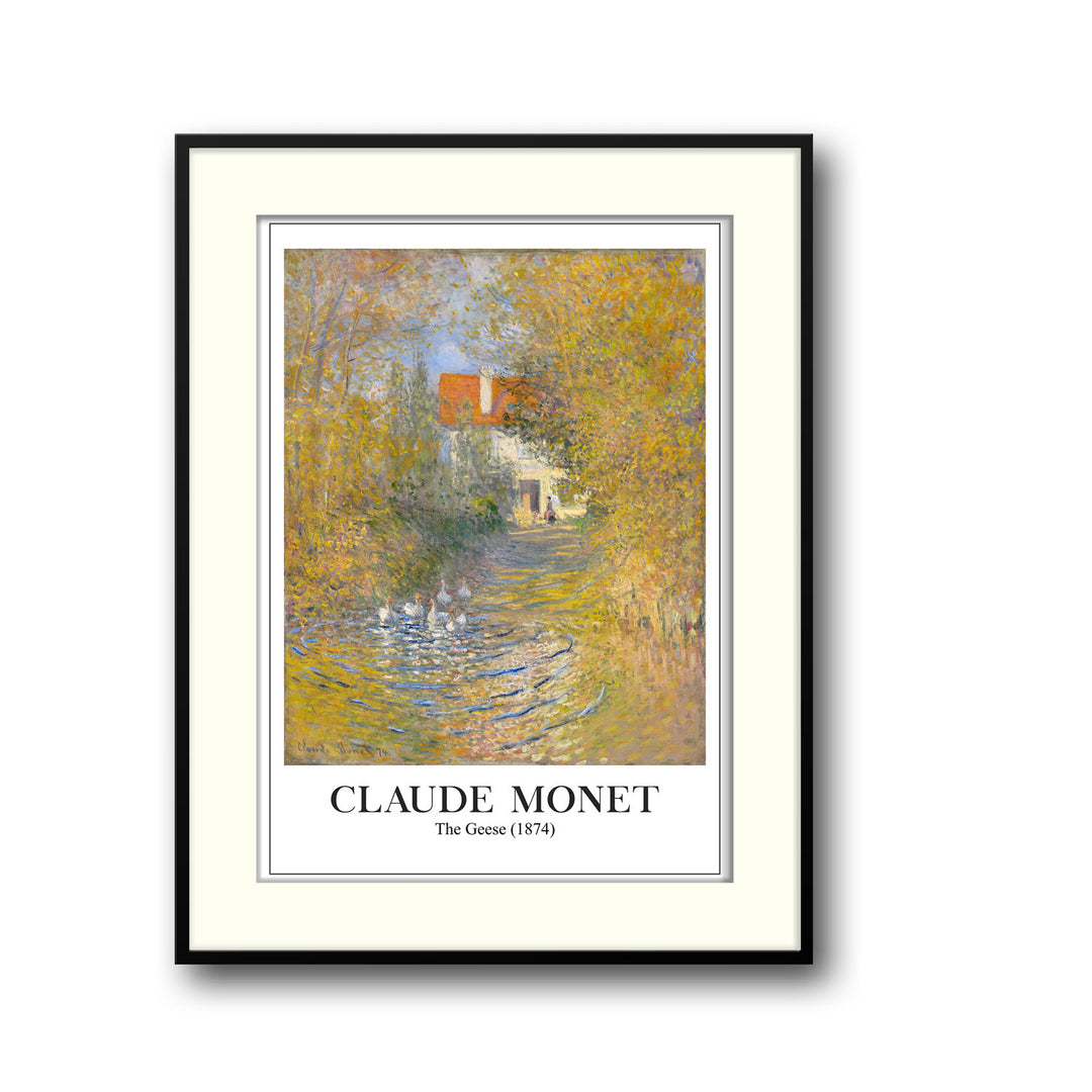 the-geese-1874-claude-monet canvas art - Shop art for home decor