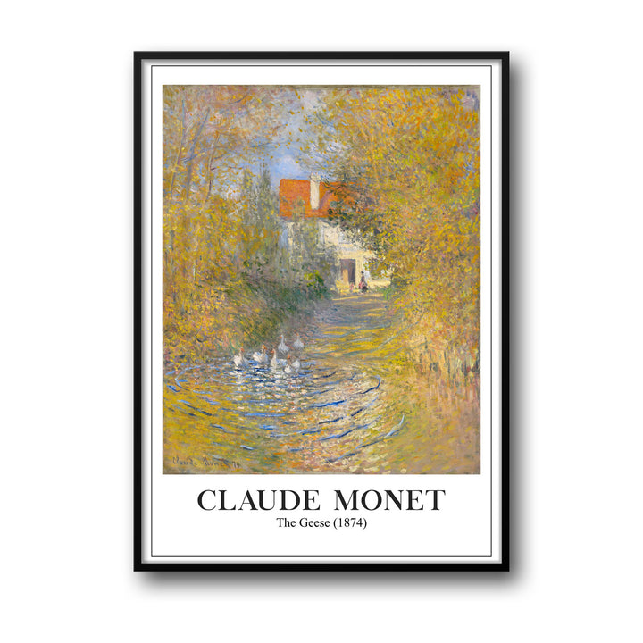 the-geese-1874-claude-monet canvas art - Shop art for home decor