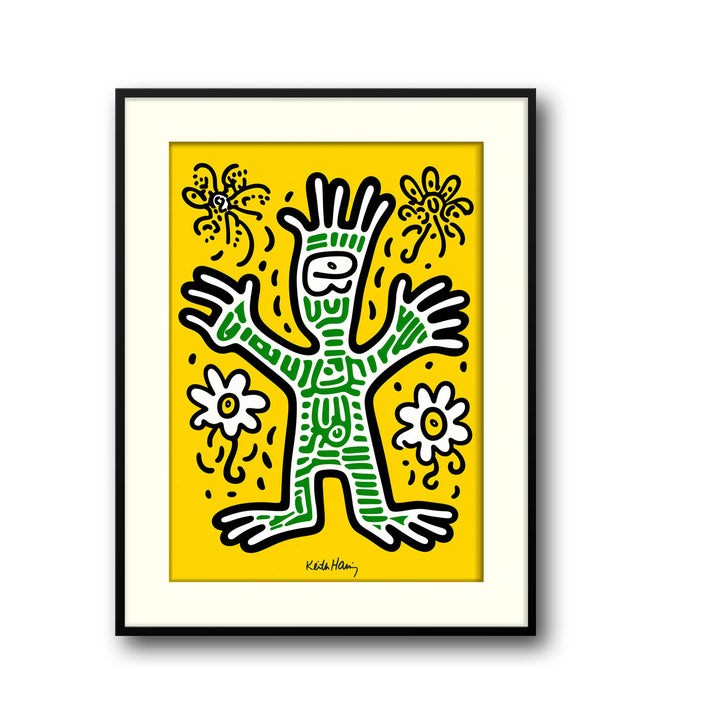 the-green-man-keith-haring canvas art - Shop art for home decor