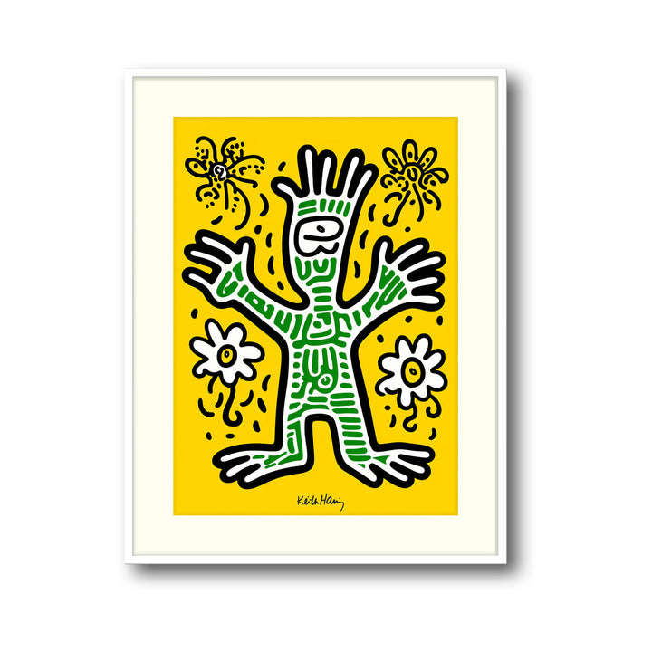 the-green-man-keith-haring canvas art - Shop art for home decor