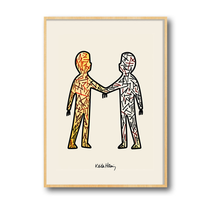 the-handshake-keith-haring canvas art - Shop art for home decor