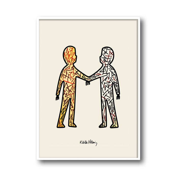 the-handshake-keith-haring canvas art - Shop art for home decor