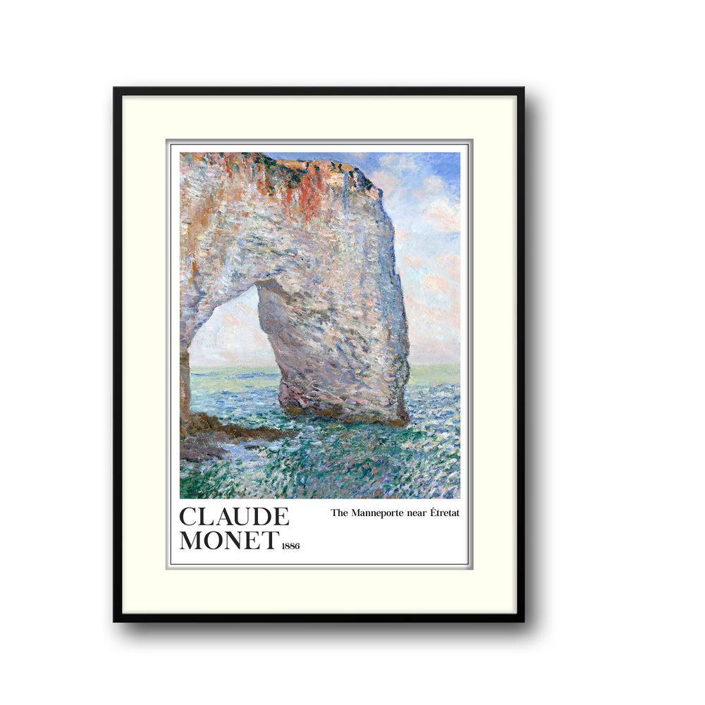 the-manneporte-near-etretat-1186-claude-monet canvas art - Shop art for home decor