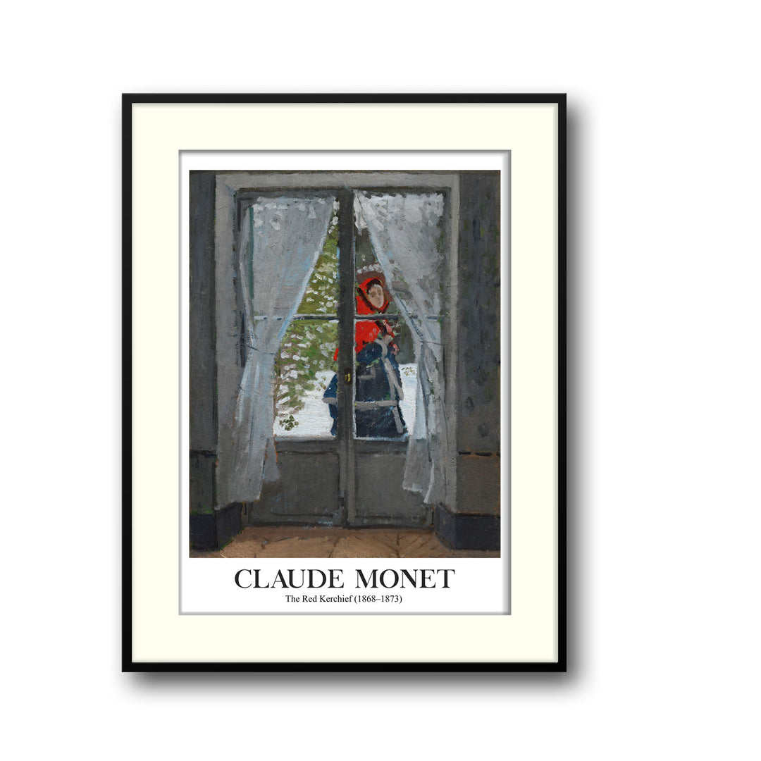 the-red-cape-madame-monet-claude-monet canvas art - Shop art for home decor