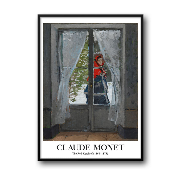 the-red-cape-madame-monet-claude-monet canvas art - Shop art for home decor