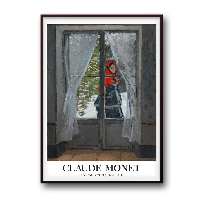 the-red-cape-madame-monet-claude-monet canvas art - Shop art for home decor