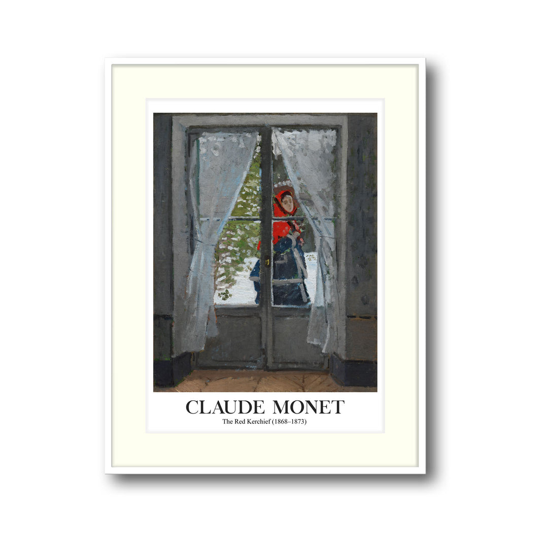 the-red-cape-madame-monet-claude-monet canvas art - Shop art for home decor