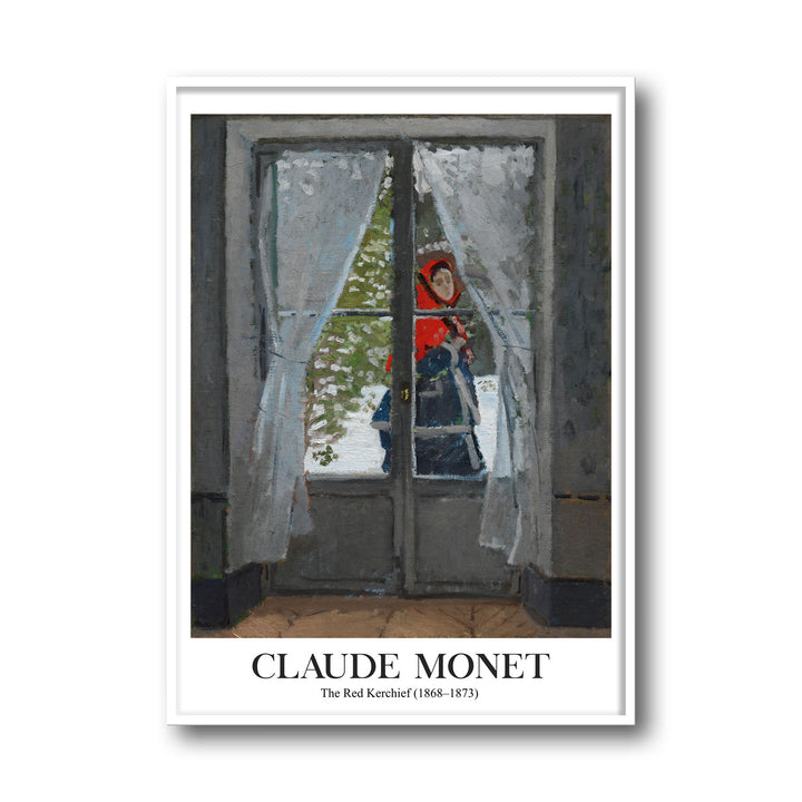 the-red-cape-madame-monet-claude-monet canvas art - Shop art for home decor