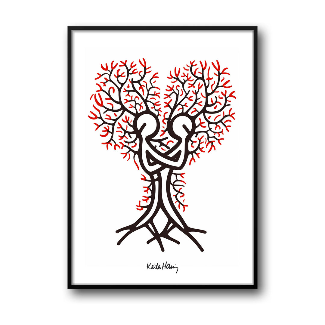 the-tree-of-love-keith-haring canvas art - Shop art for home decor