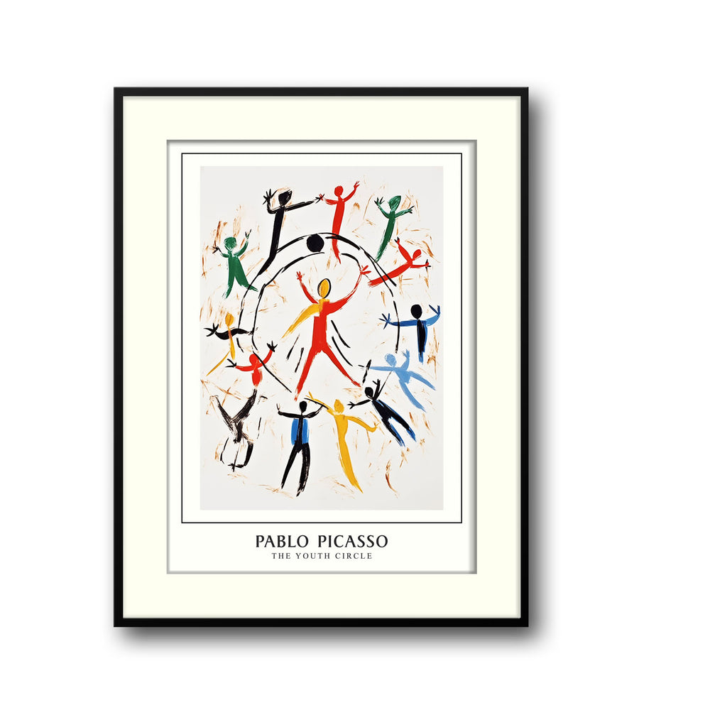 the-youth-circle-pablo-picasso canvas art - Shop art for home decor