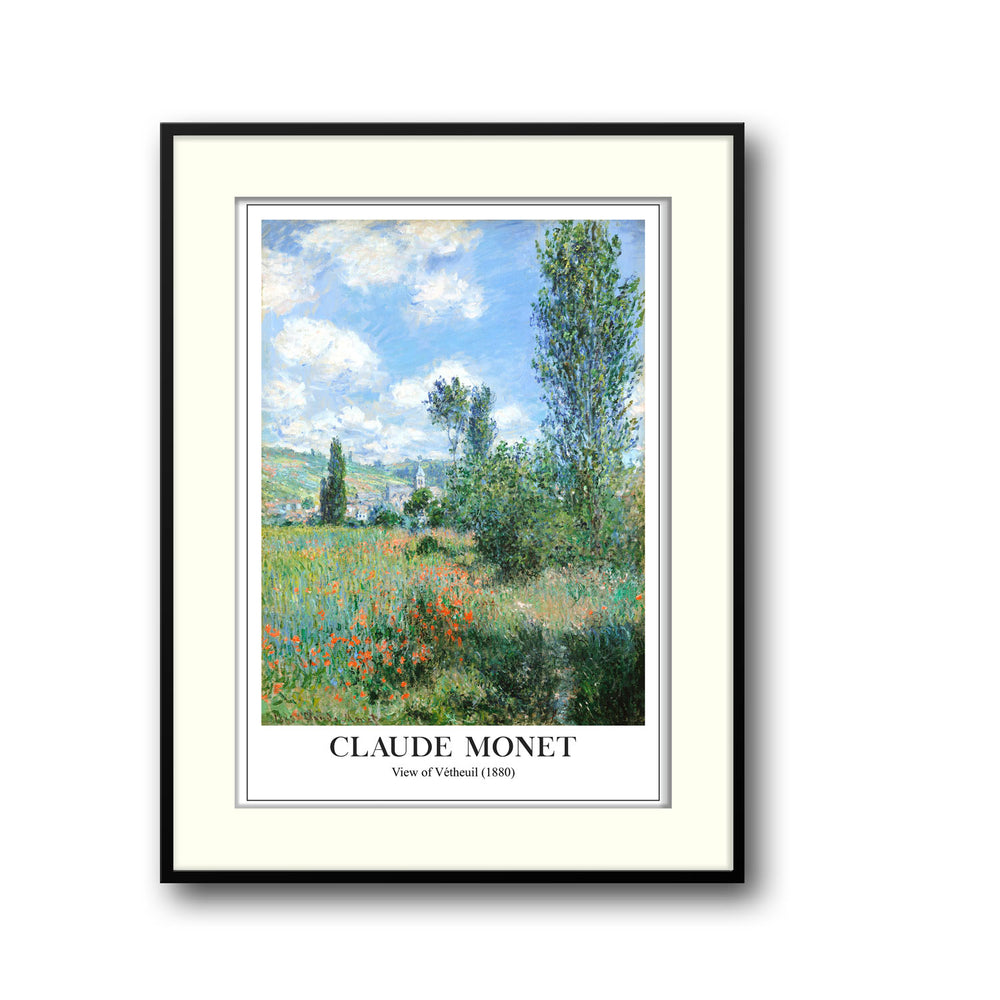 view-of-vetheuil-1880-claude-monet canvas art - Shop art for home decor