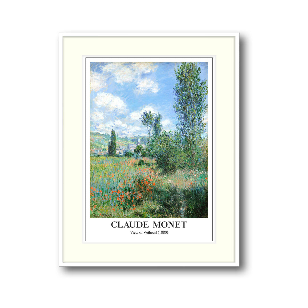 view-of-vetheuil-1880-claude-monet canvas art - Shop art for home decor