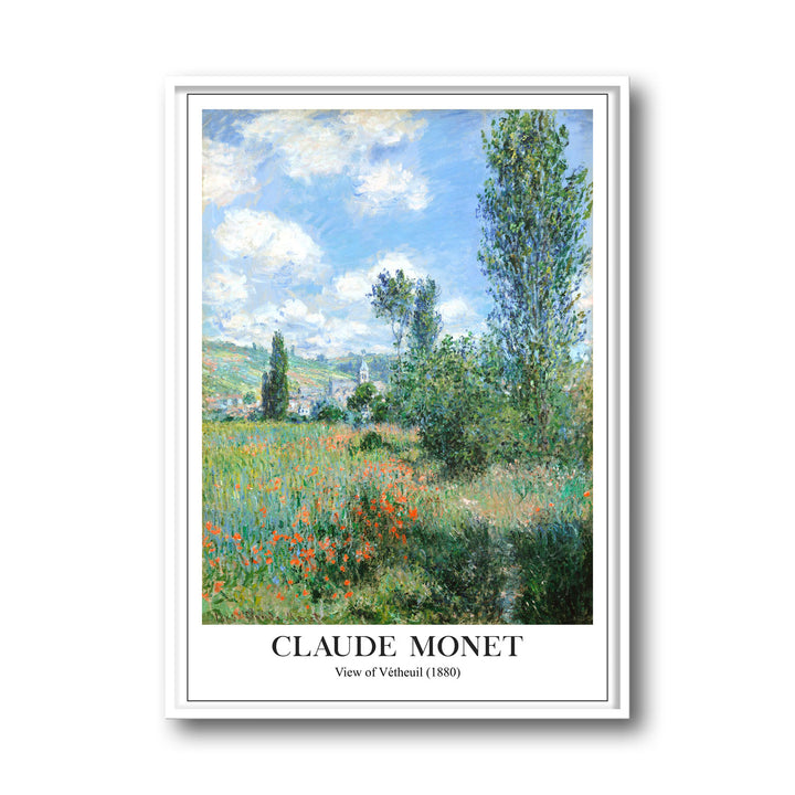 view-of-vetheuil-1880-claude-monet canvas art - Shop art for home decor