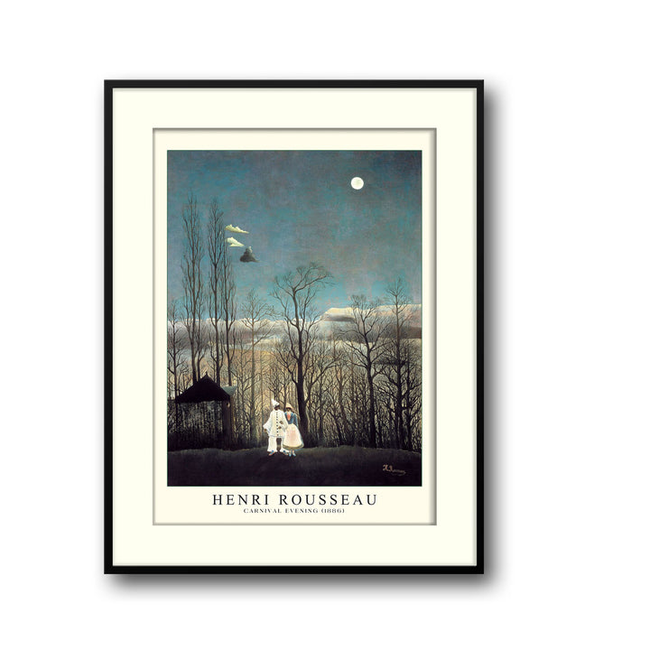 Unique carnival-evening-henri-rousseau- Beautiful framed art print available at Raremango