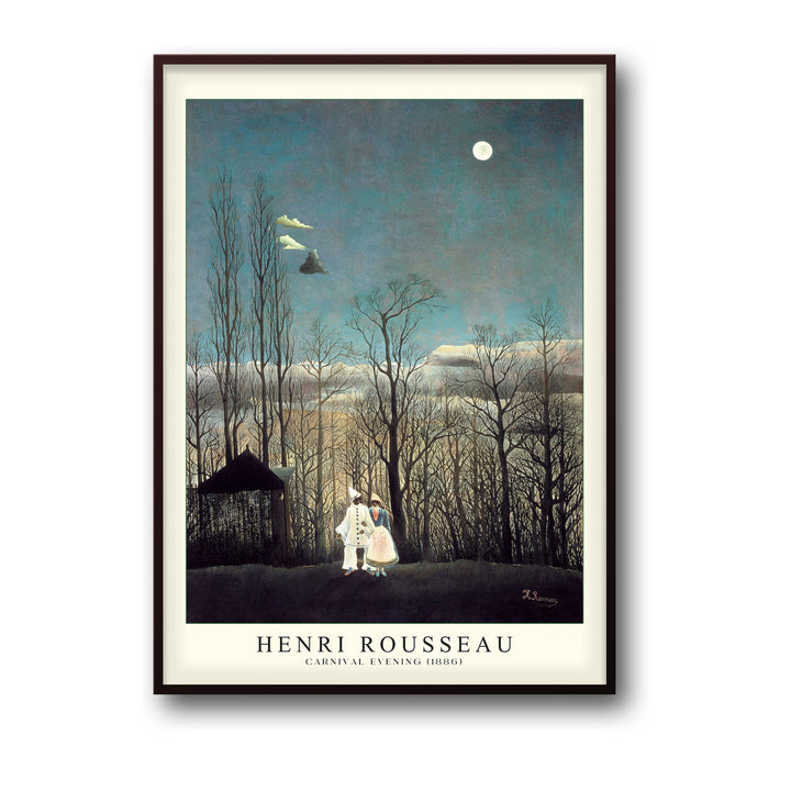 Unique carnival-evening-henri-rousseau- Beautiful framed art print available at Raremango