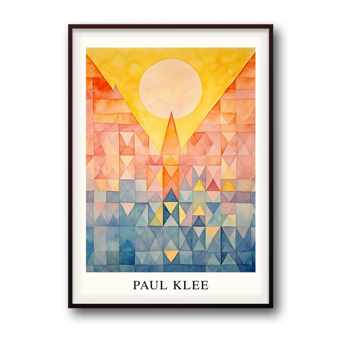 Unique castle-sun-paul-klee- Beautiful framed art print available at Raremango