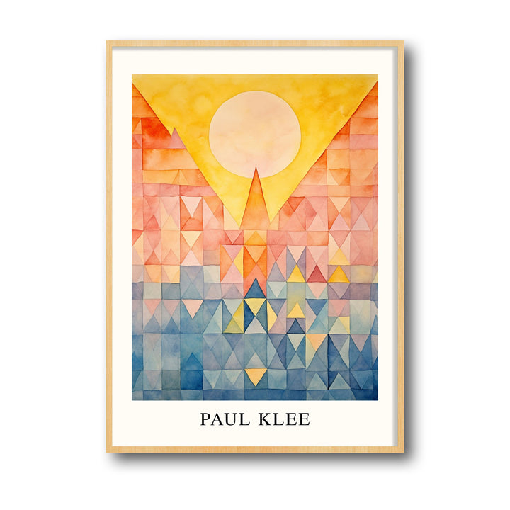 Unique castle-sun-paul-klee- Beautiful framed art print available at Raremango