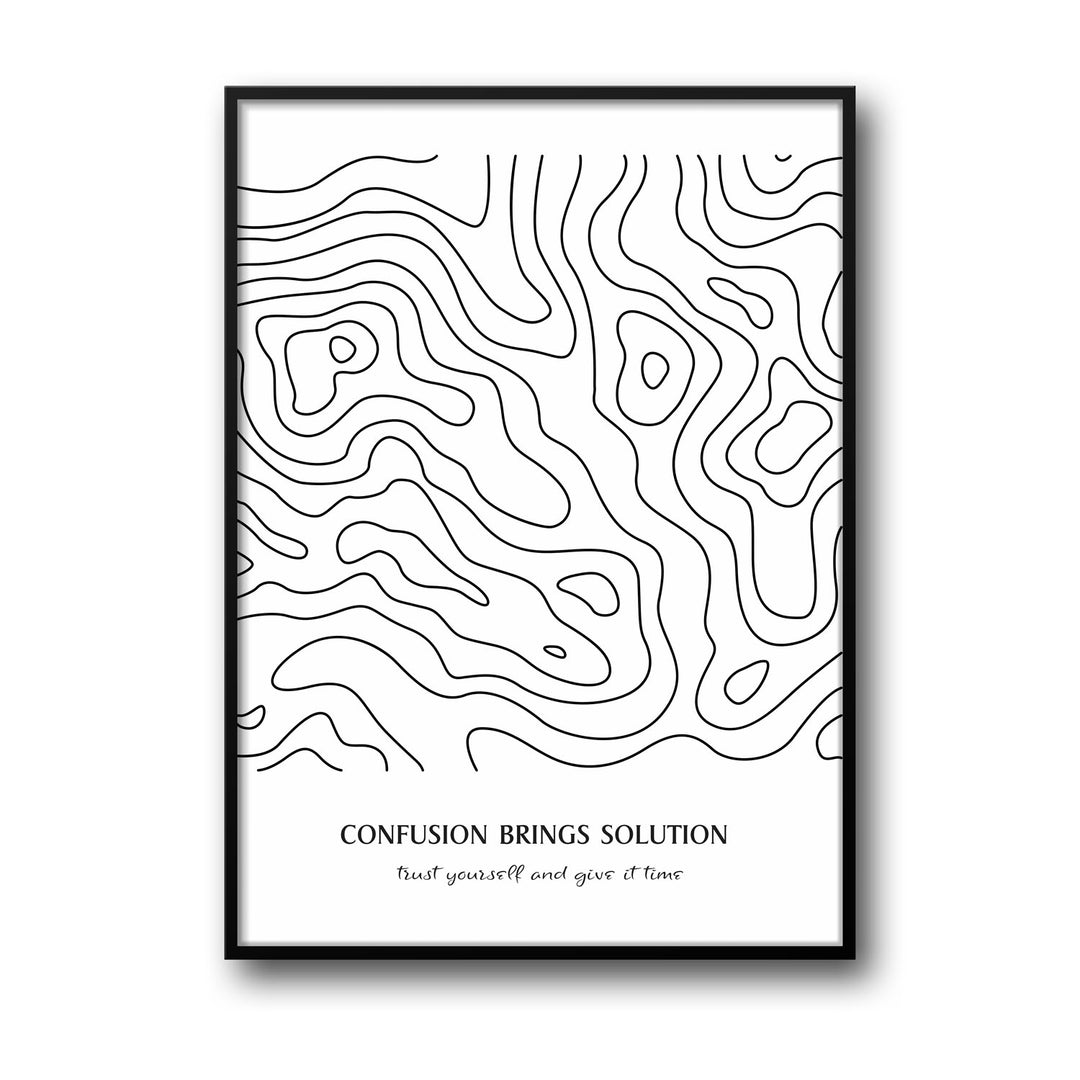 confusion canvas art - Shop art for home decor